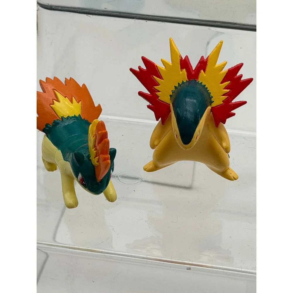 Vintage Pokemon Mini Figure Lot Pikachu Zapdos Typhlosion Tomy Nintendo 13pc